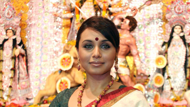 rani mukherjee during Durga Puja Mumbai